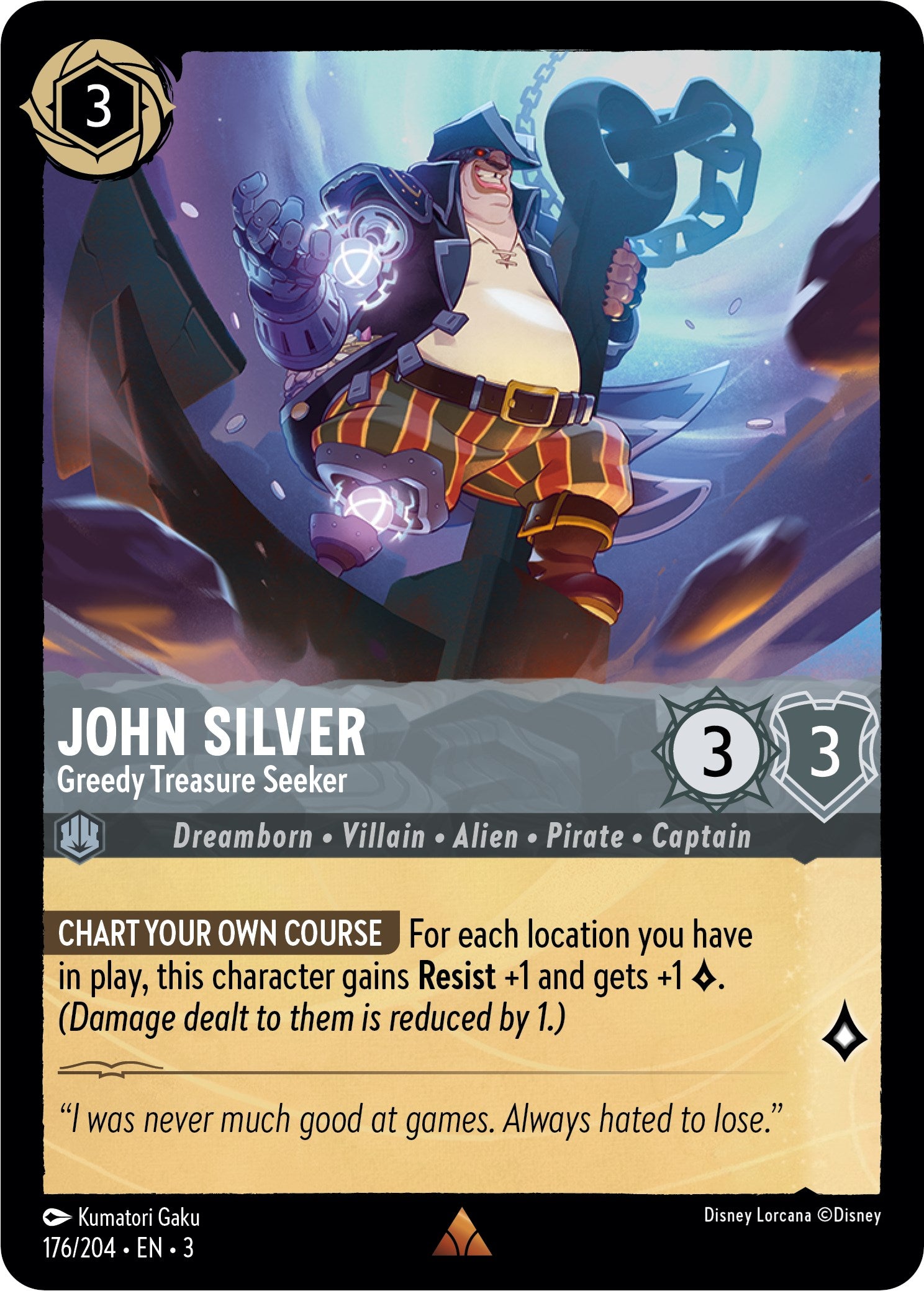 John Silver - Greedy Treasure Seeker (176/204) [Into the Inklands] | Empire Gaming NC