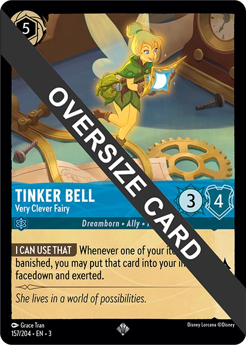 Tinker Bell - Very Clever Fairy (Oversized) (157/204) [Into the Inklands] | Empire Gaming NC