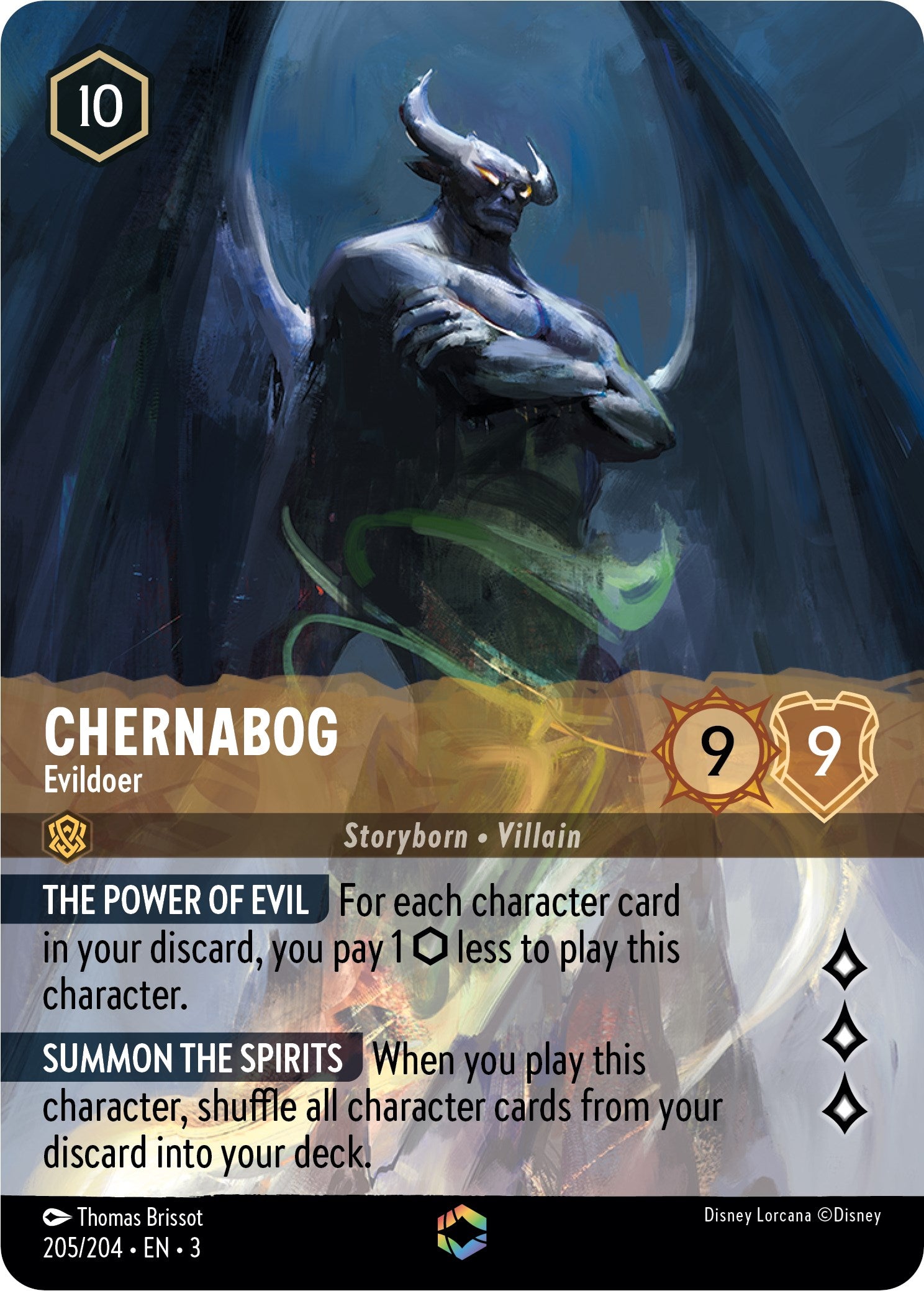 Chernabog - Evildoer (Alternate Art) (205/204) [Into the Inklands] | Empire Gaming NC