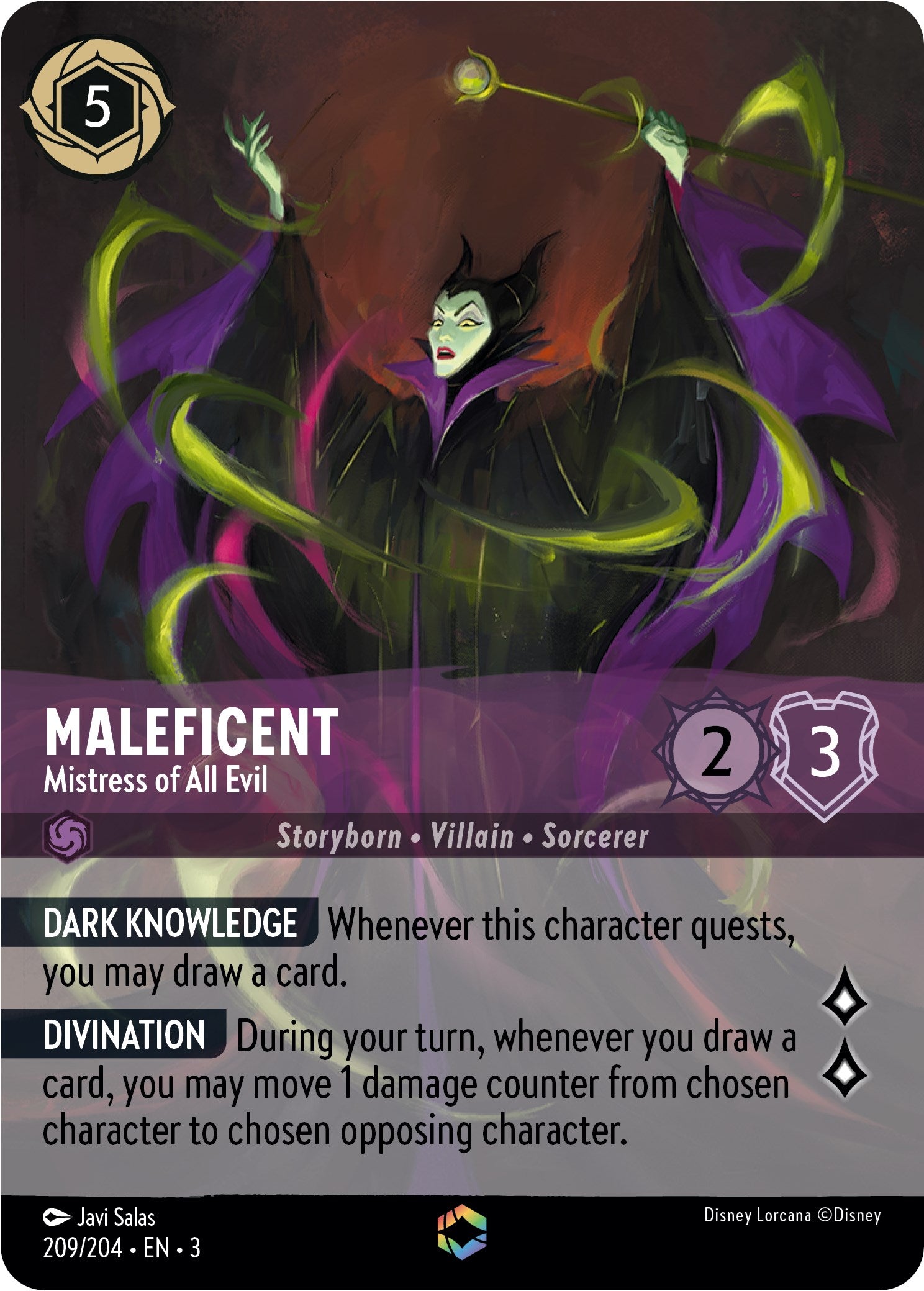 Maleficent - Mistress of All Evil (Alternate Art) (209/204) [Into the Inklands] | Empire Gaming NC