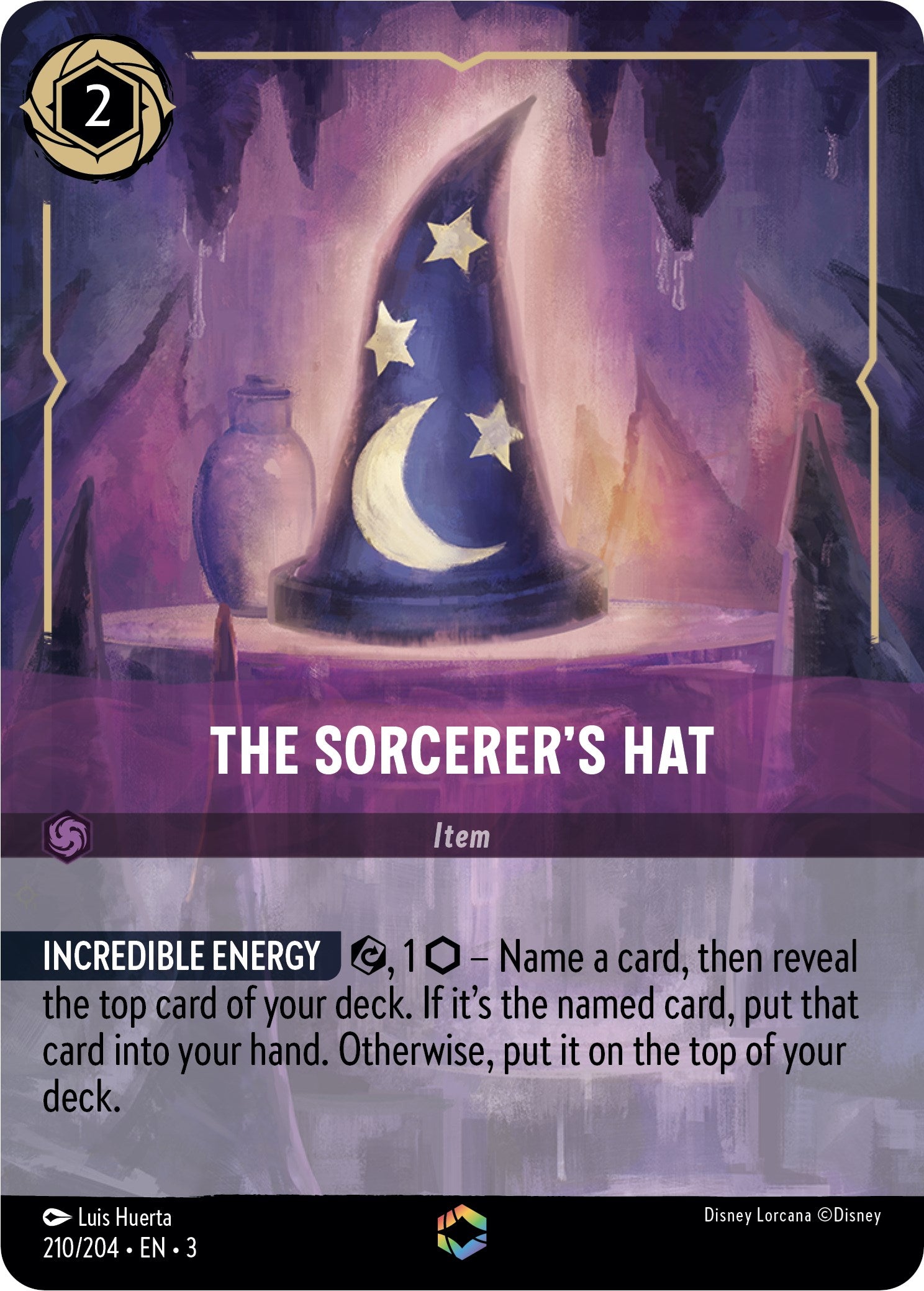 The Sorcerer's Hat (Alternate Art) (210/204) [Into the Inklands] | Empire Gaming NC