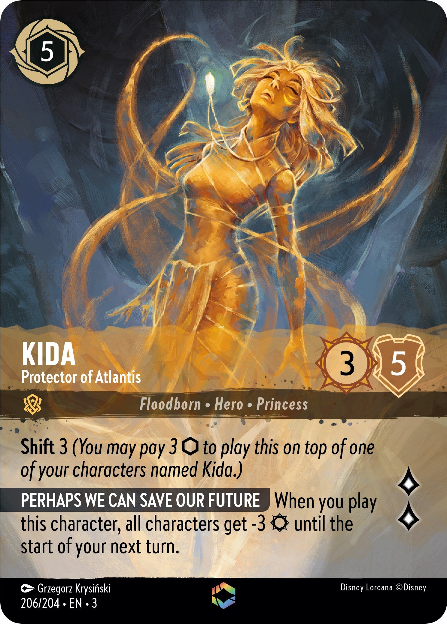 Kida - Protector of Atlantis (Alternate Art) (206/204) [Into the Inklands] | Empire Gaming NC