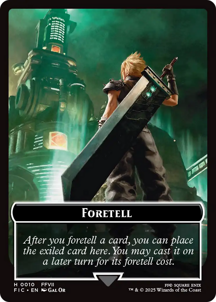 Foretell // Treasure Double-Sided Token [FINAL FANTASY Commander Tokens] | Empire Gaming NC