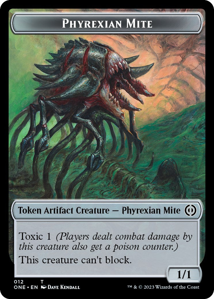 Phyrexian Mite (012) // Phyrexian Beast Double-Sided Token [Phyrexia: All Will Be One Tokens] | Empire Gaming NC