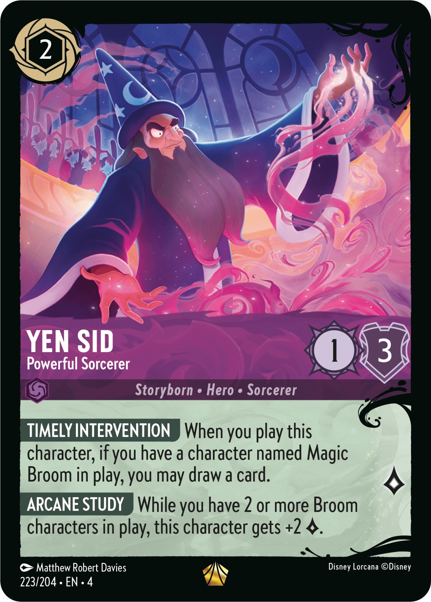 Yen Sid - Powerful Sorcerer (223/204) (223/204) [Illumineer's Quest: Deep Trouble] | Empire Gaming NC