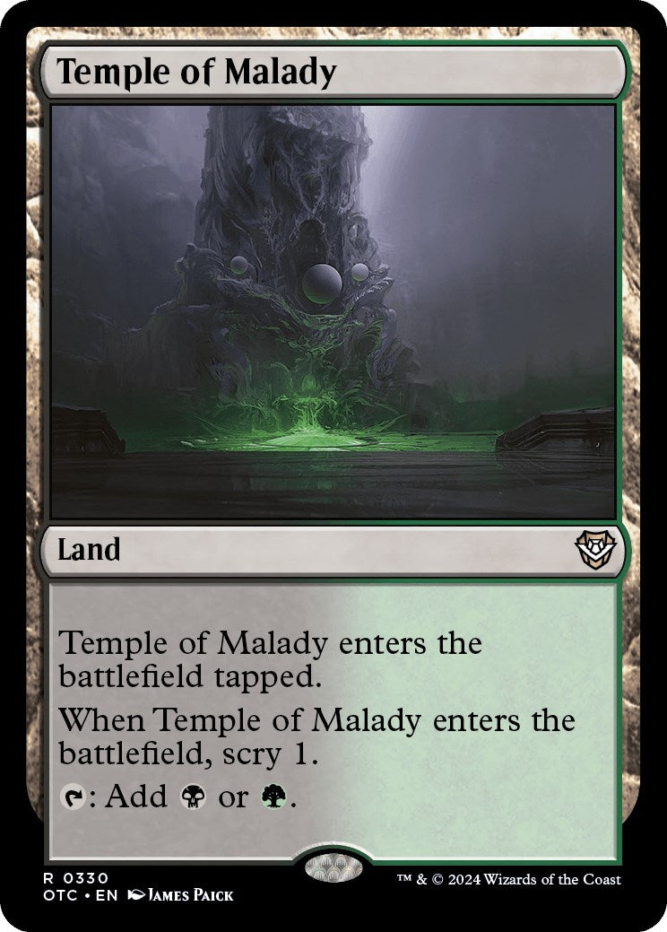 Temple of Malady [Outlaws of Thunder Junction Commander] | Empire Gaming NC