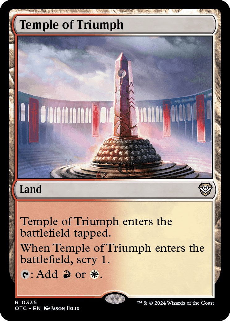 Temple of Triumph [Outlaws of Thunder Junction Commander] | Empire Gaming NC