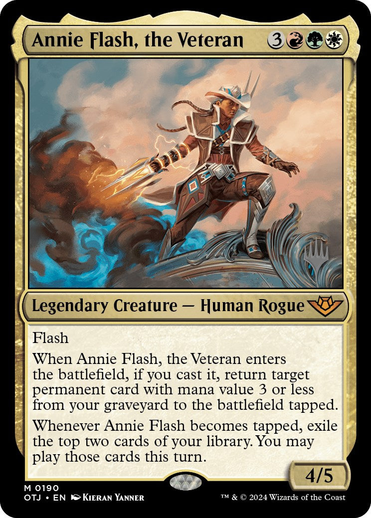 Annie Flash, the Veteran (Promo Pack) [Outlaws of Thunder Junction Promos] | Empire Gaming NC