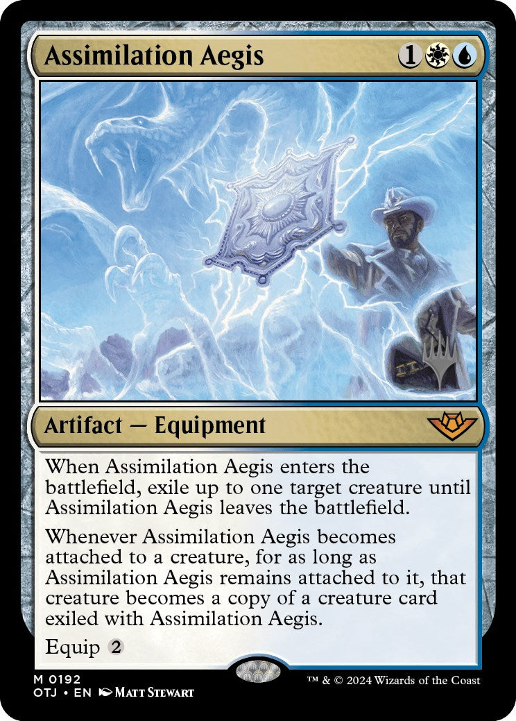 Assimilation Aegis (Promo Pack) [Outlaws of Thunder Junction Promos] | Empire Gaming NC