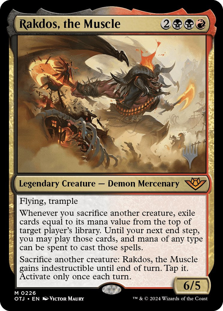 Rakdos, the Muscle (Promo Pack) [Outlaws of Thunder Junction Promos] | Empire Gaming NC