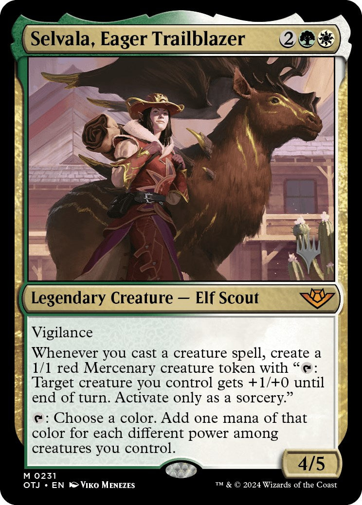 Selvala, Eager Trailblazer (Promo Pack) [Outlaws of Thunder Junction Promos] | Empire Gaming NC