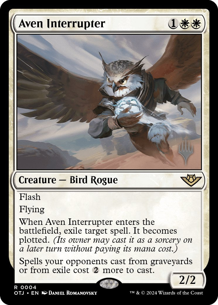 Aven Interrupter (Promo Pack) [Outlaws of Thunder Junction Promos] | Empire Gaming NC