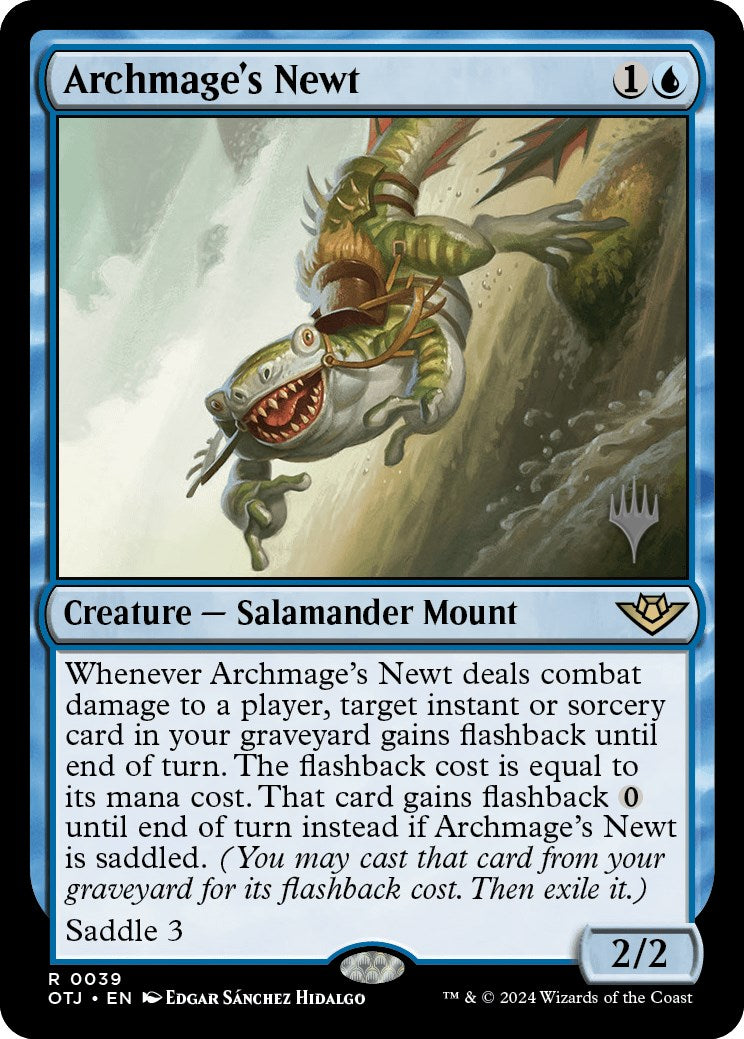 Archmage's Newt (Promo Pack) [Outlaws of Thunder Junction Promos] | Empire Gaming NC