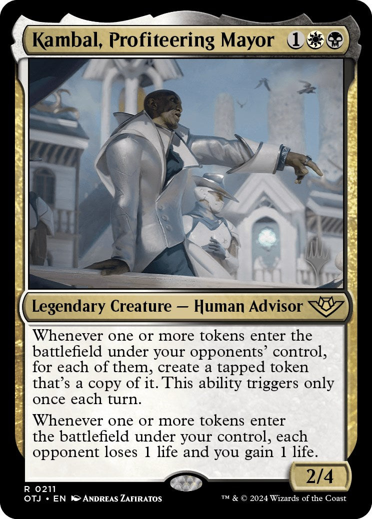 Kambal, Profiteering Mayor (Promo Pack) [Outlaws of Thunder Junction Promos] | Empire Gaming NC