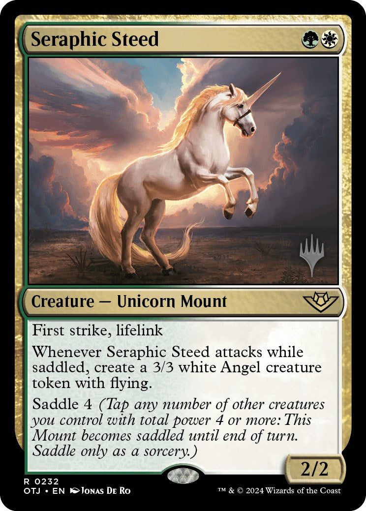 Seraphic Steed (Promo Pack) [Outlaws of Thunder Junction Promos] | Empire Gaming NC