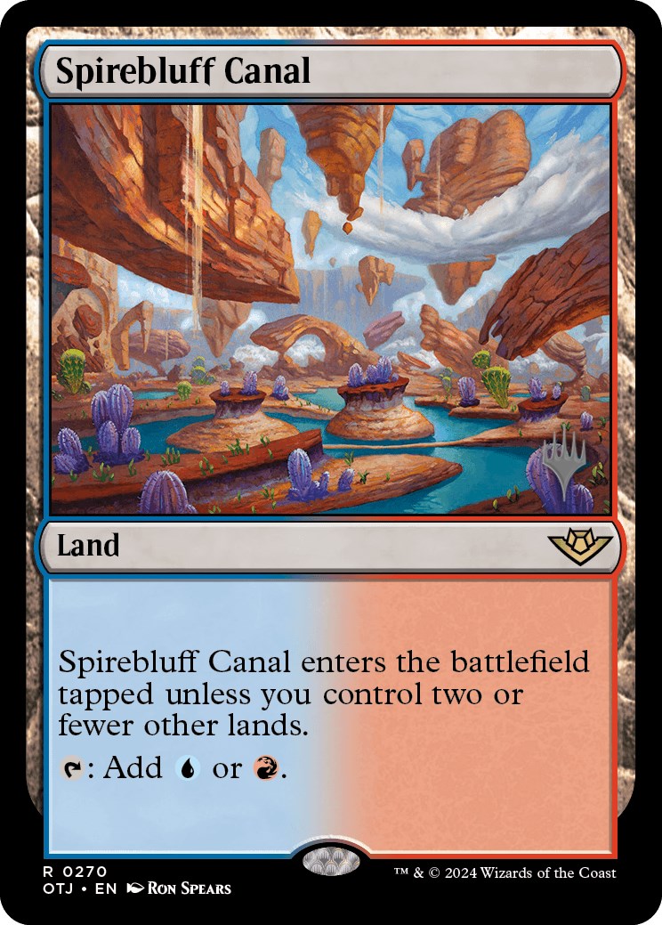 Spirebluff Canal (Promo Pack) [Outlaws of Thunder Junction Promos] | Empire Gaming NC