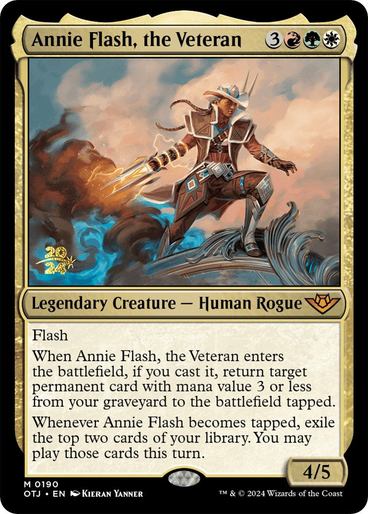 Annie Flash, the Veteran [Outlaws of Thunder Junction Prerelease Promos] | Empire Gaming NC