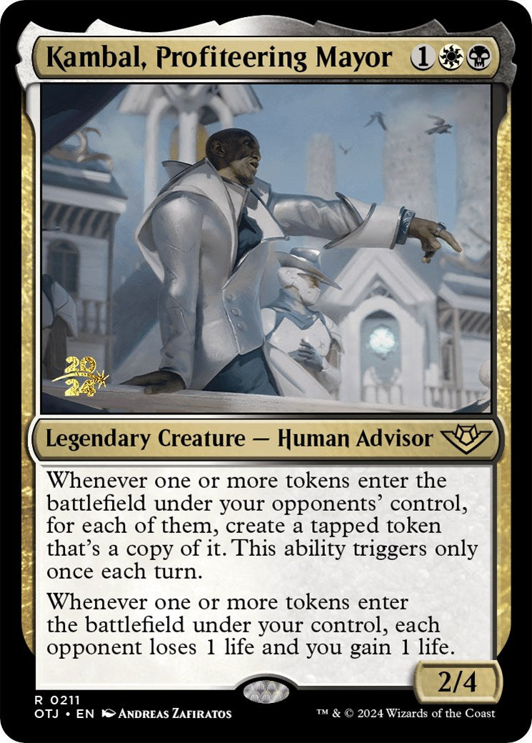 Kambal, Profiteering Mayor [Outlaws of Thunder Junction Prerelease Promos] | Empire Gaming NC