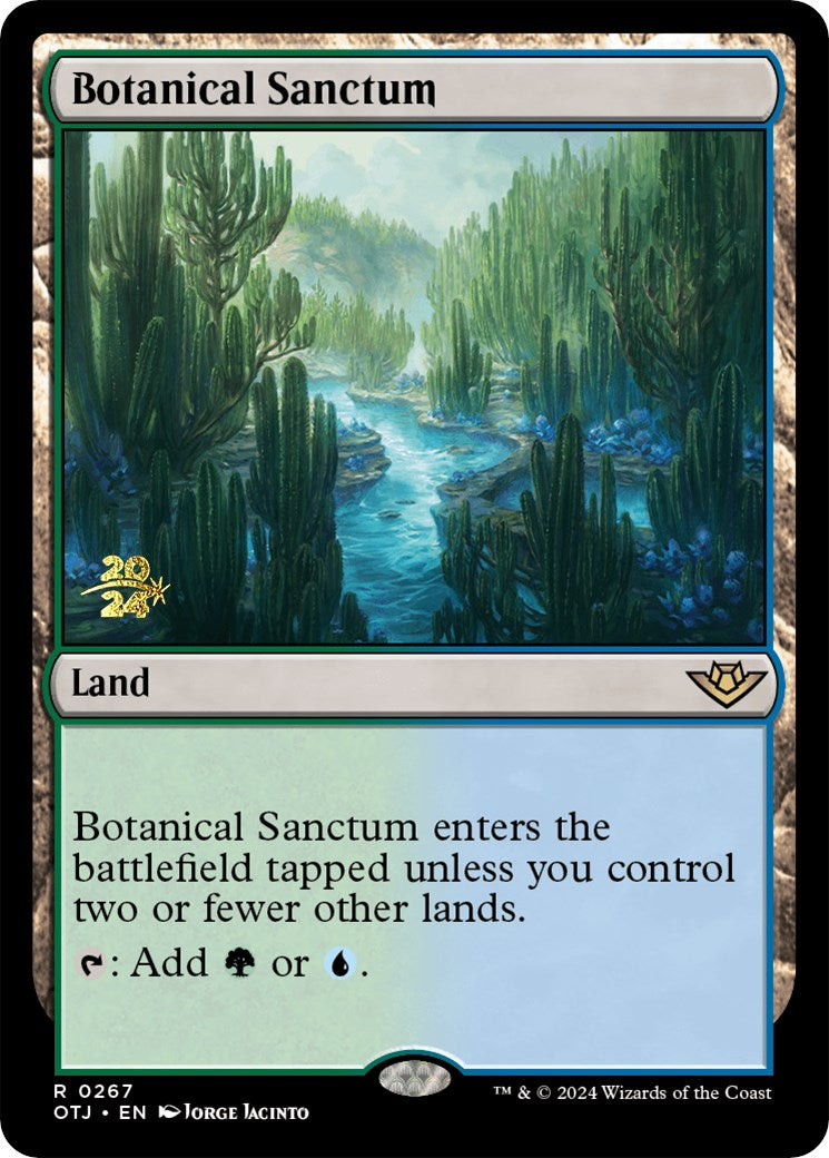 Botanical Sanctum (OTJ) [Outlaws of Thunder Junction Prerelease Promos] | Empire Gaming NC