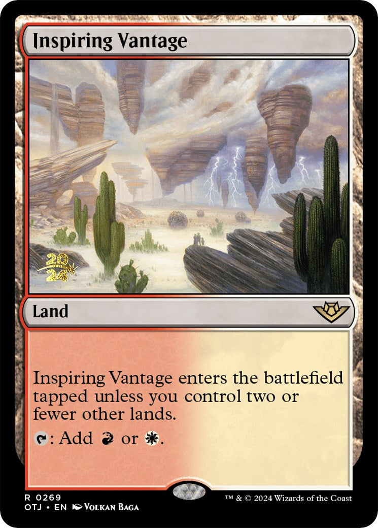 Inspiring Vantage (OTJ) [Outlaws of Thunder Junction Prerelease Promos] | Empire Gaming NC