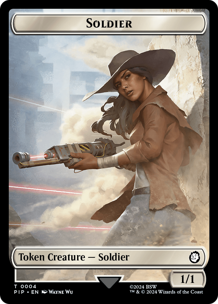 Junk // Soldier (0004) Double-Sided Token [Fallout Tokens] | Empire Gaming NC