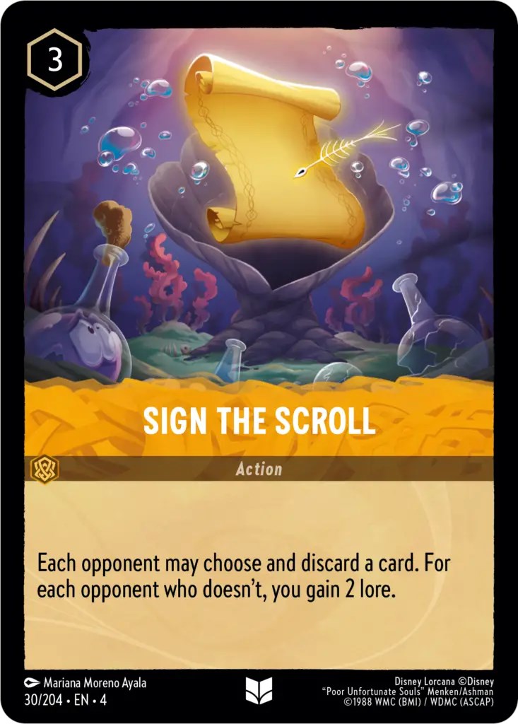 Sign the Scroll (30/204) [Ursula's Return] | Empire Gaming NC