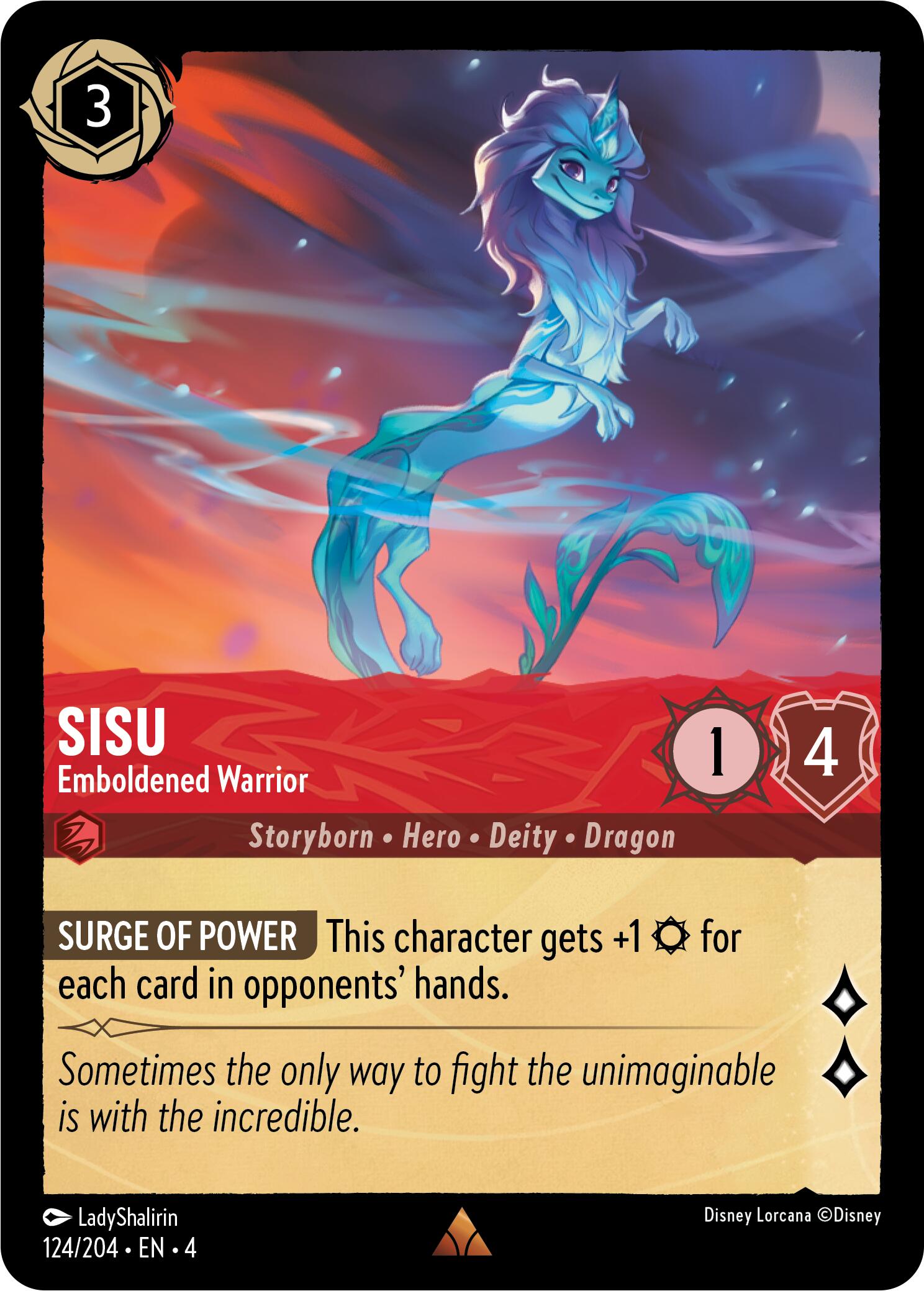 Sisu - Emboldened Warrior (124/204) [Ursula's Return] | Empire Gaming NC