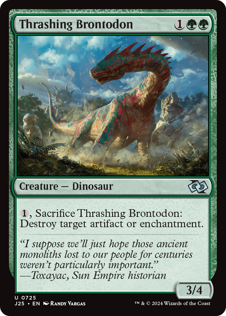 Thrashing Brontodon [Foundations Jumpstart] | Empire Gaming NC