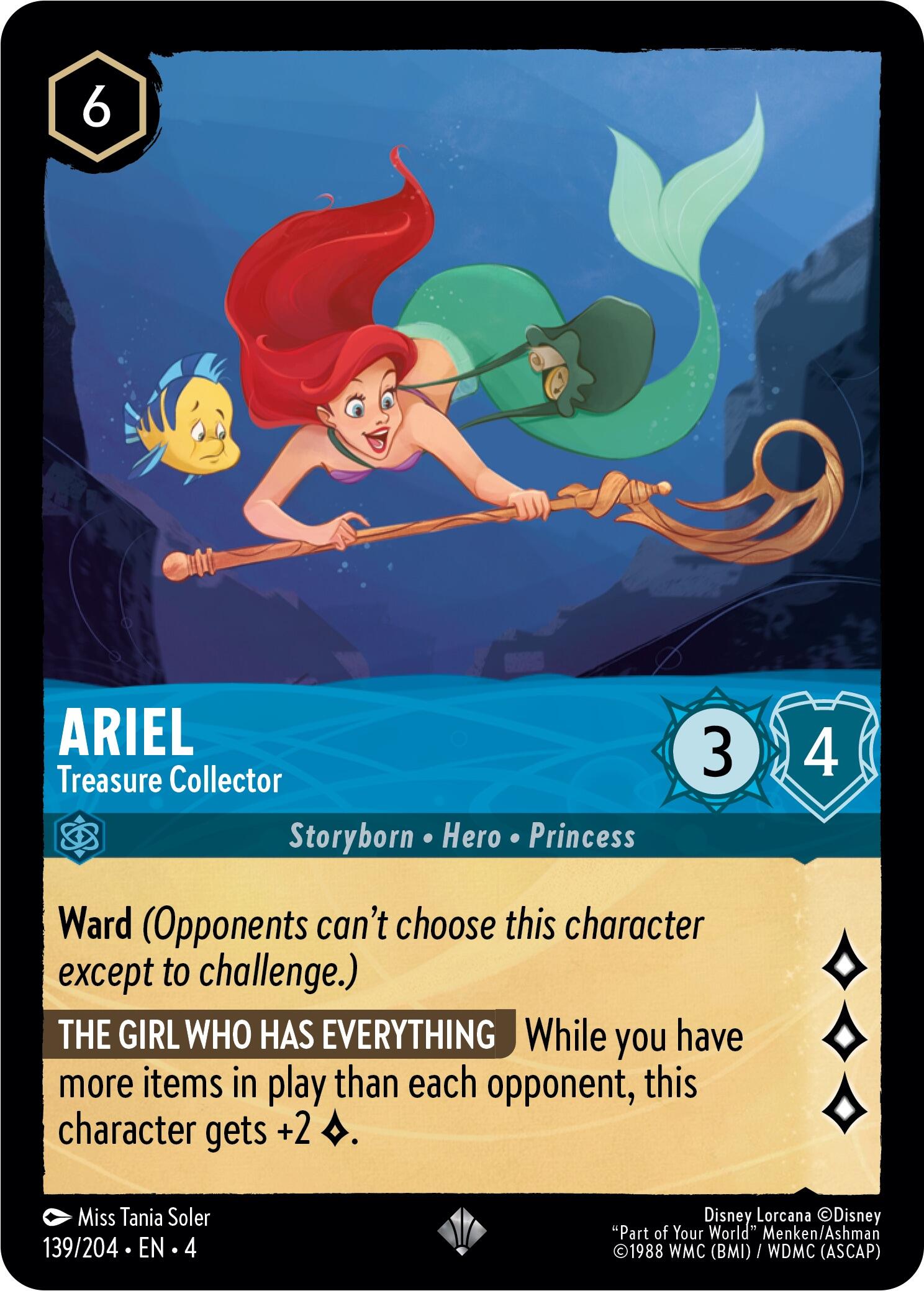 Ariel - Treasure Collector (139/204) [Ursula's Return] | Empire Gaming NC