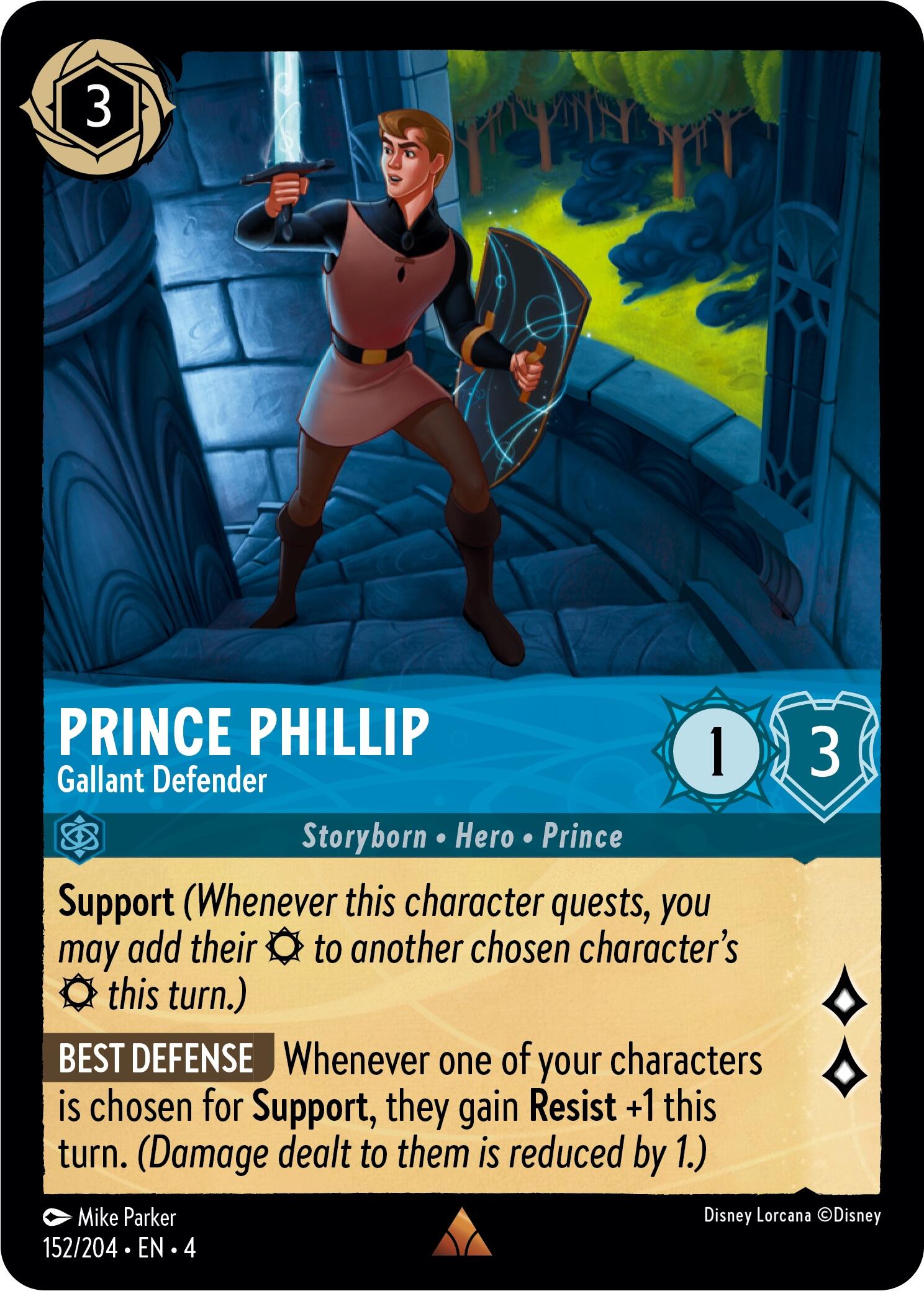 Prince Phillip - Gallant Defender (152/204) [Ursula's Return] | Empire Gaming NC