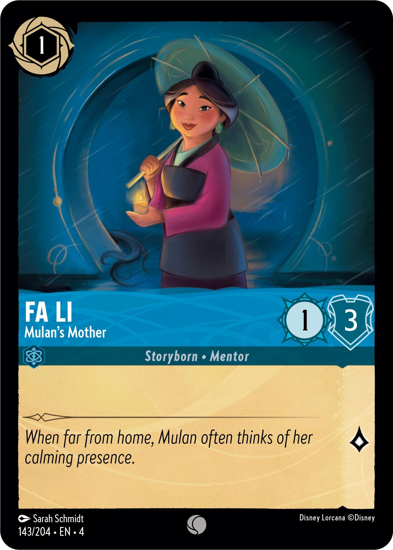 Fa Li - Mulan's Mother (143/204) [Ursula's Return] | Empire Gaming NC