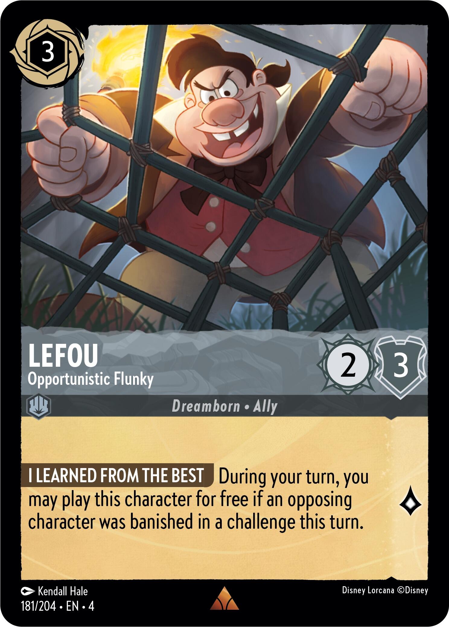 LeFou - Opportunistic Flunky (181/204) [Ursula's Return] | Empire Gaming NC