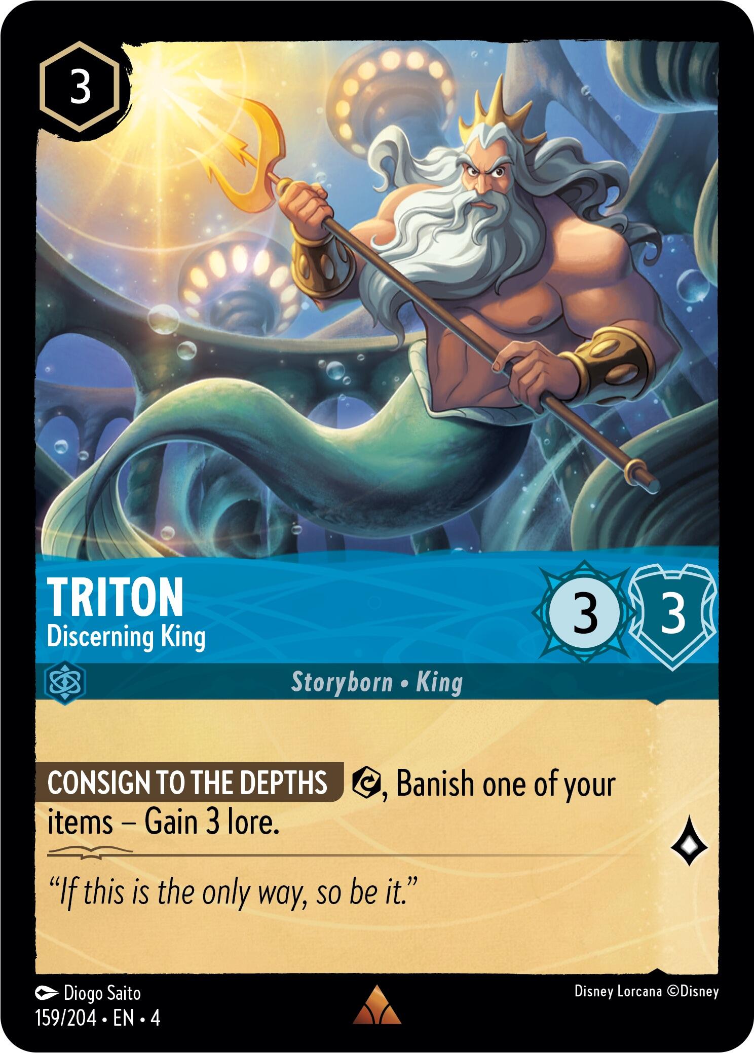 Triton - Discerning King (159/204) [Ursula's Return] | Empire Gaming NC