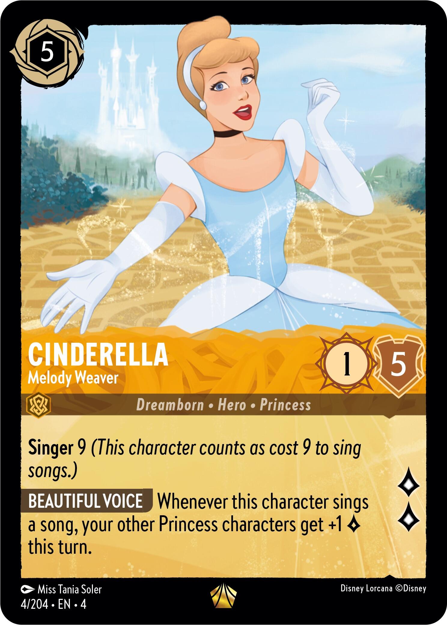 Cinderella - Melody Weaver (4/204) [Ursula's Return] | Empire Gaming NC