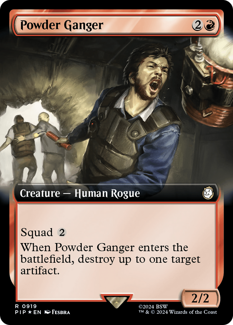 Powder Ganger (Extended Art) (Surge Foil) [Fallout] | Empire Gaming NC