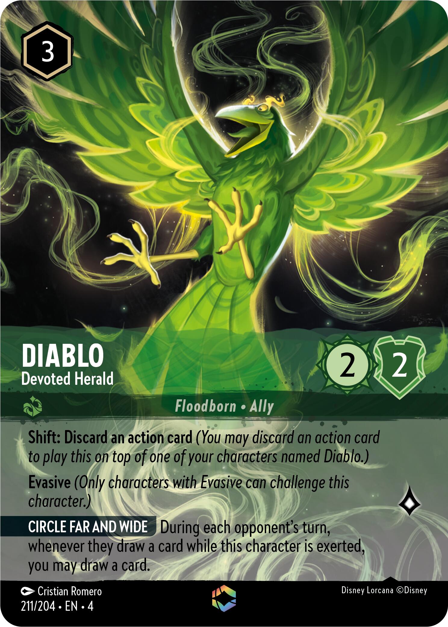 Diablo - Devoted Herald (Enchanted) (211/204) [Ursula's Return] | Empire Gaming NC