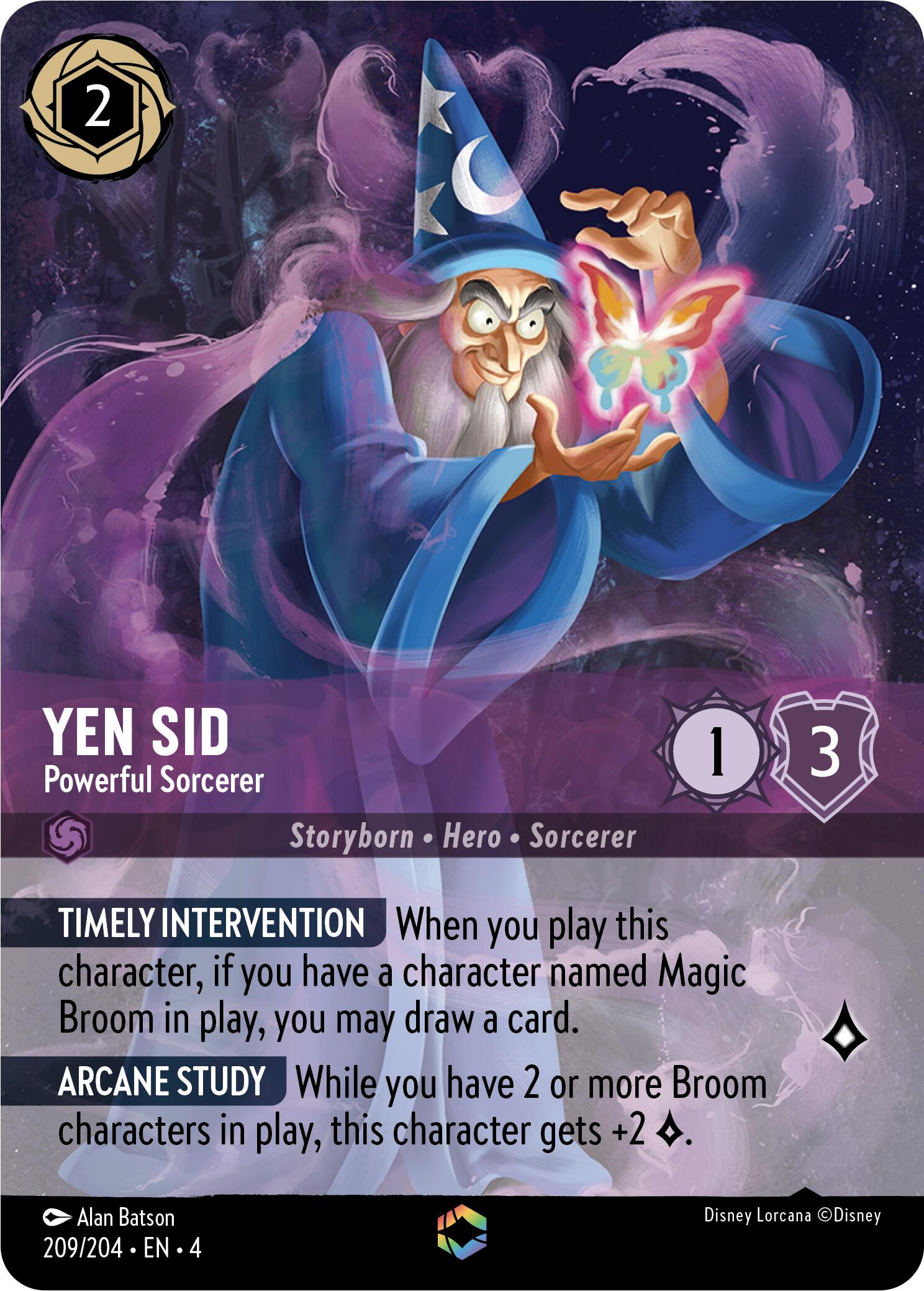 Yen Sid - Powerful Sorcerer (Enchanted) (209/204) [Ursula's Return] | Empire Gaming NC