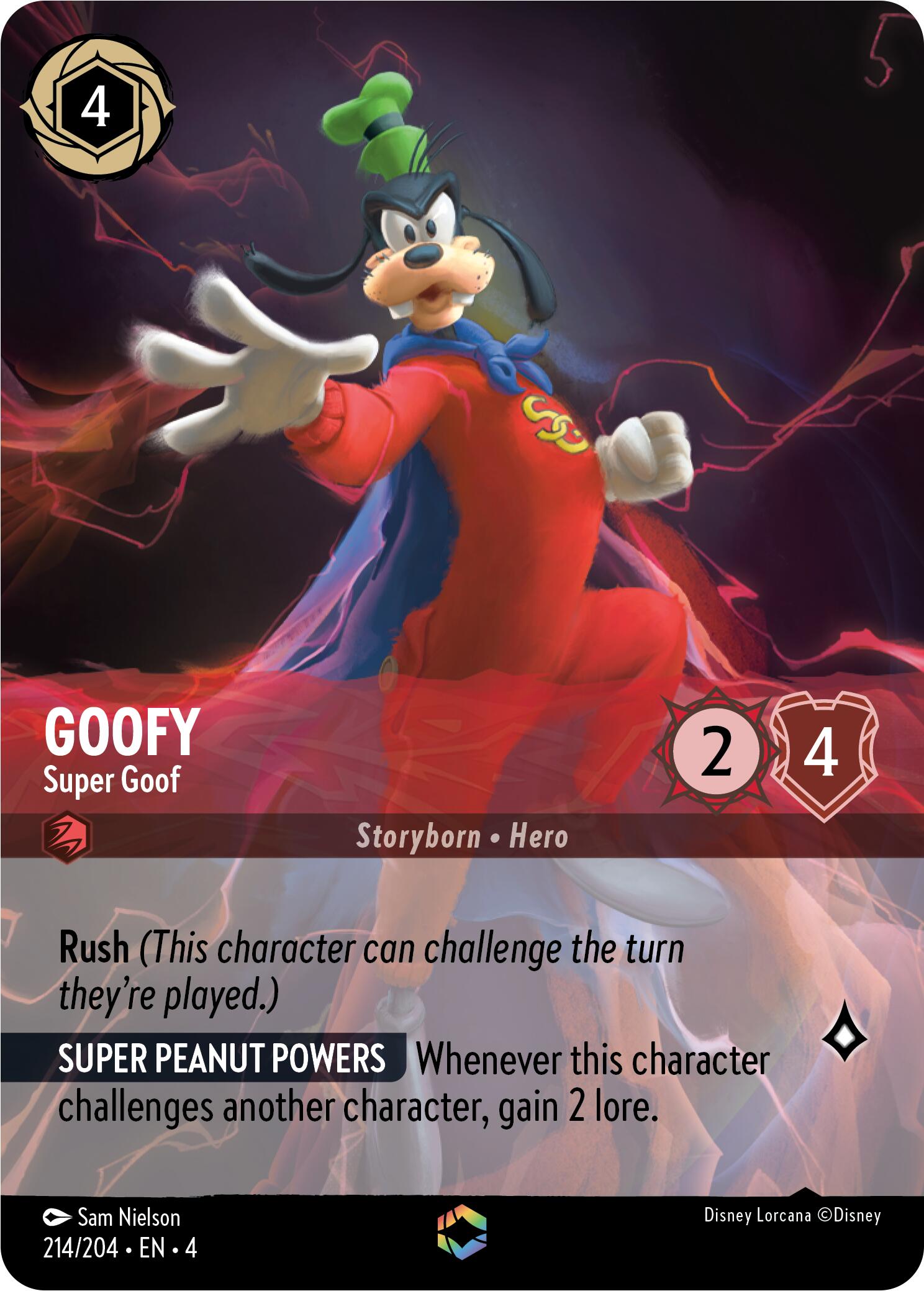 Goofy - Super Goof (Enchanted) (214/204) [Ursula's Return] | Empire Gaming NC