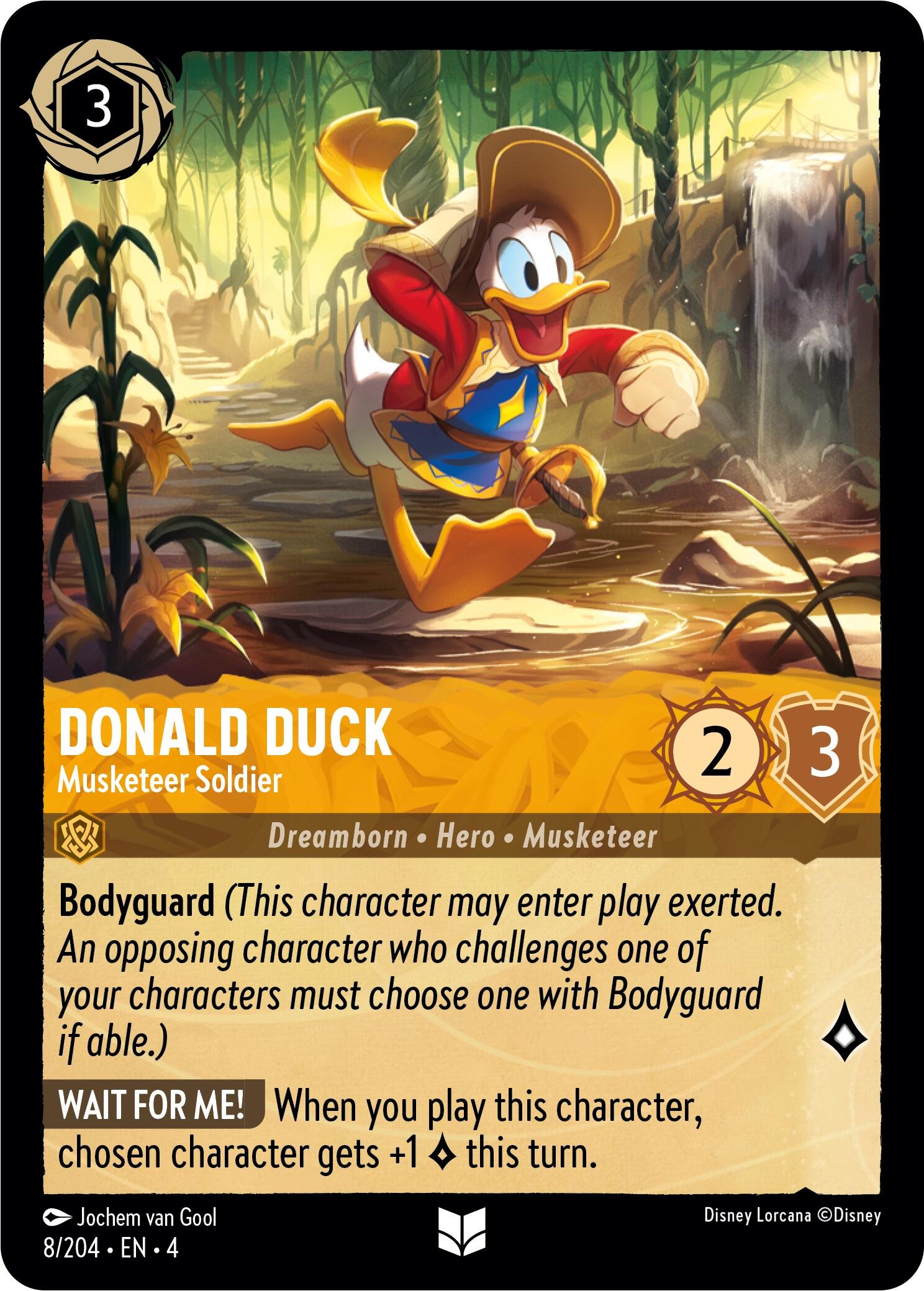 Donald Duck - Musketeer Soldier (8/204) [Ursula's Return] | Empire Gaming NC