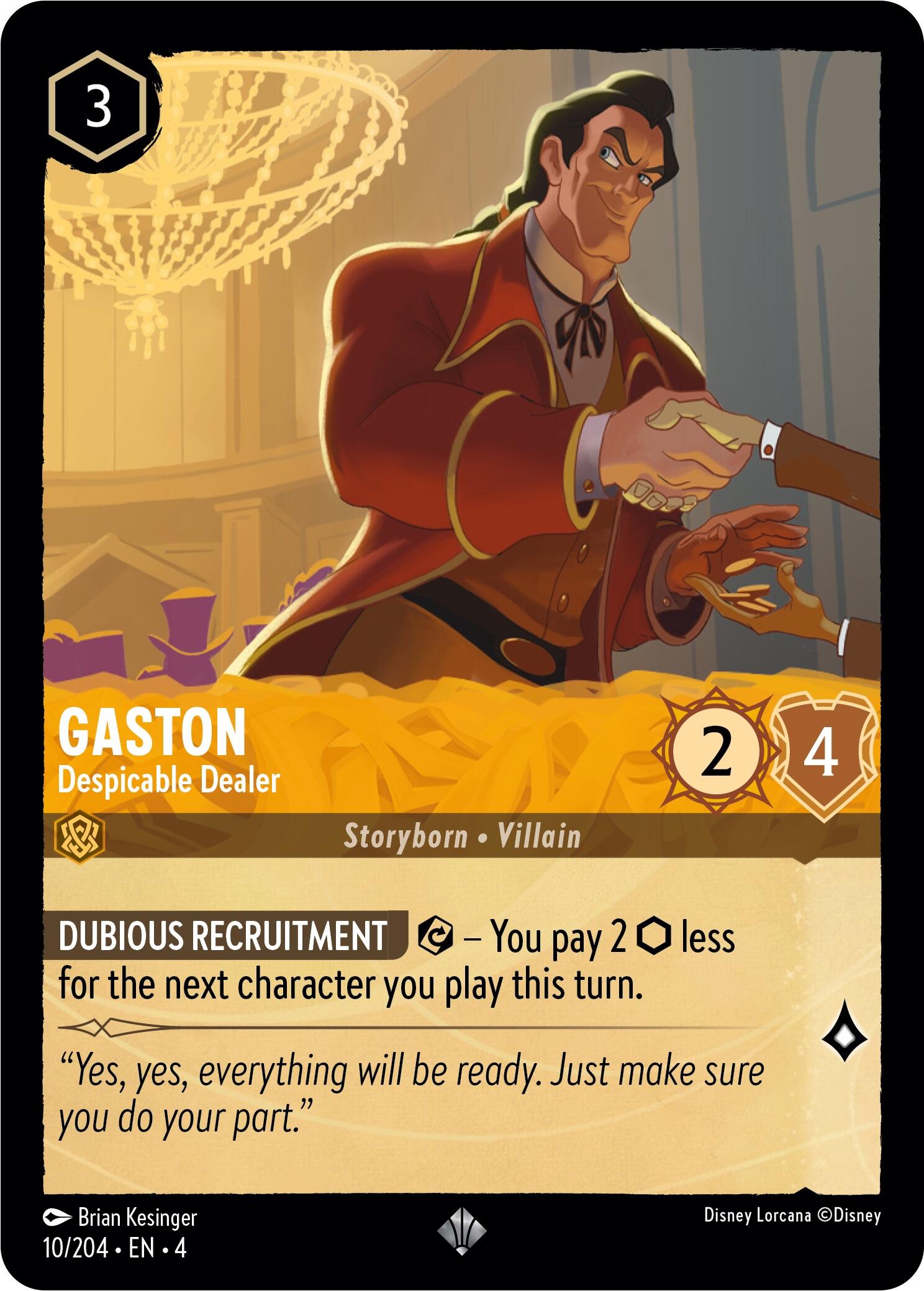 Gaston - Despicable Dealer (10/204) [Ursula's Return] | Empire Gaming NC