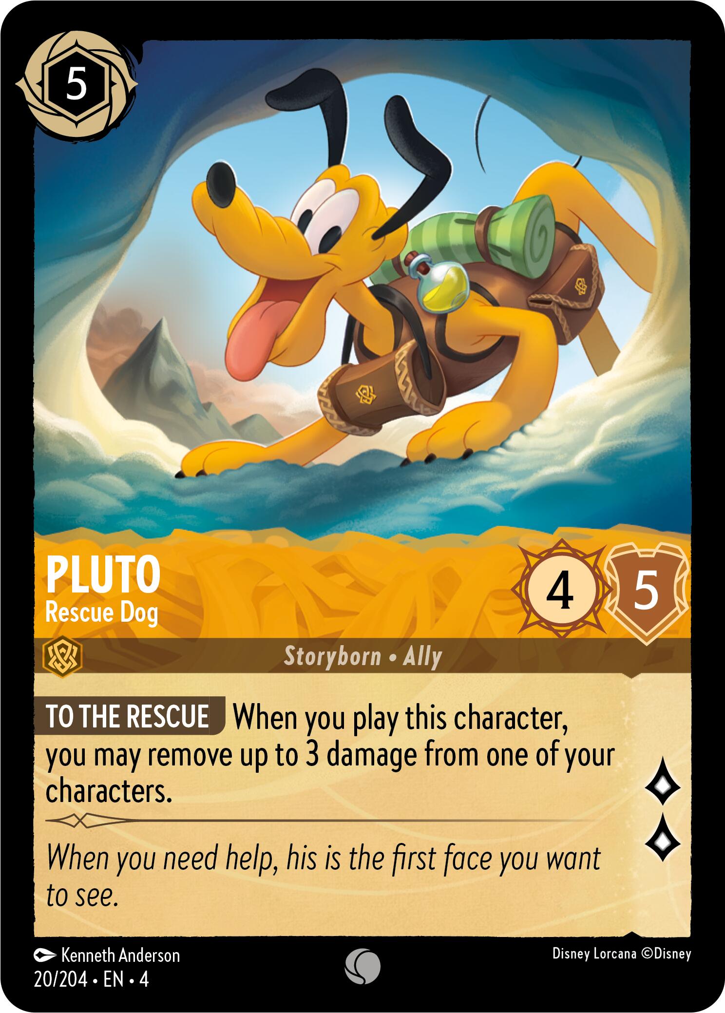 Pluto - Rescue Dog (20/204) [Ursula's Return] | Empire Gaming NC