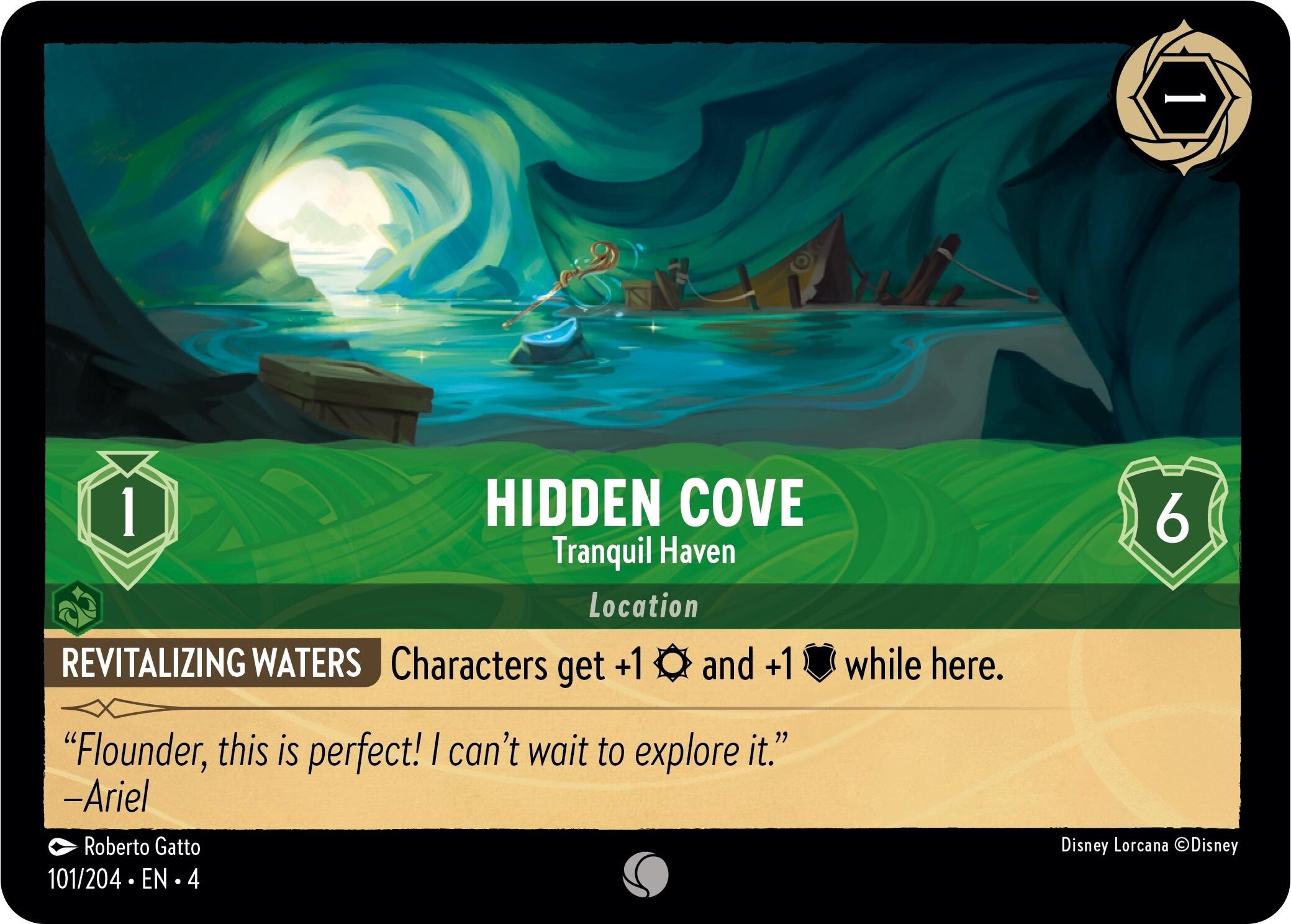 Hidden Cove - Tranquil Haven (101/204) [Ursula's Return] | Empire Gaming NC