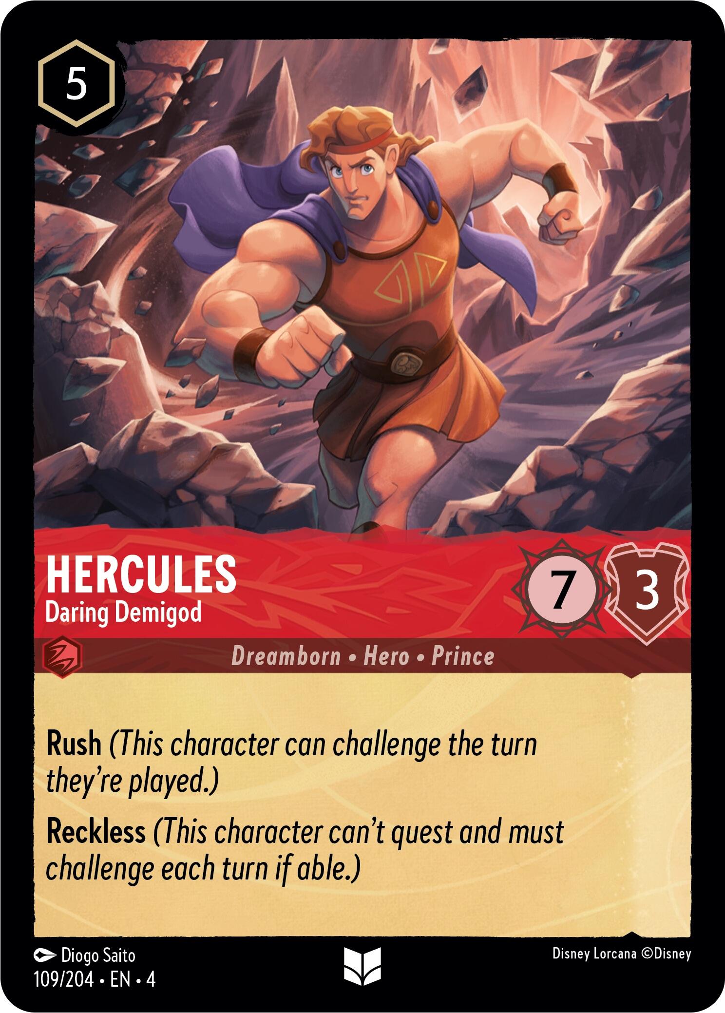Hercules - Daring Demigod (109/204) [Ursula's Return] | Empire Gaming NC
