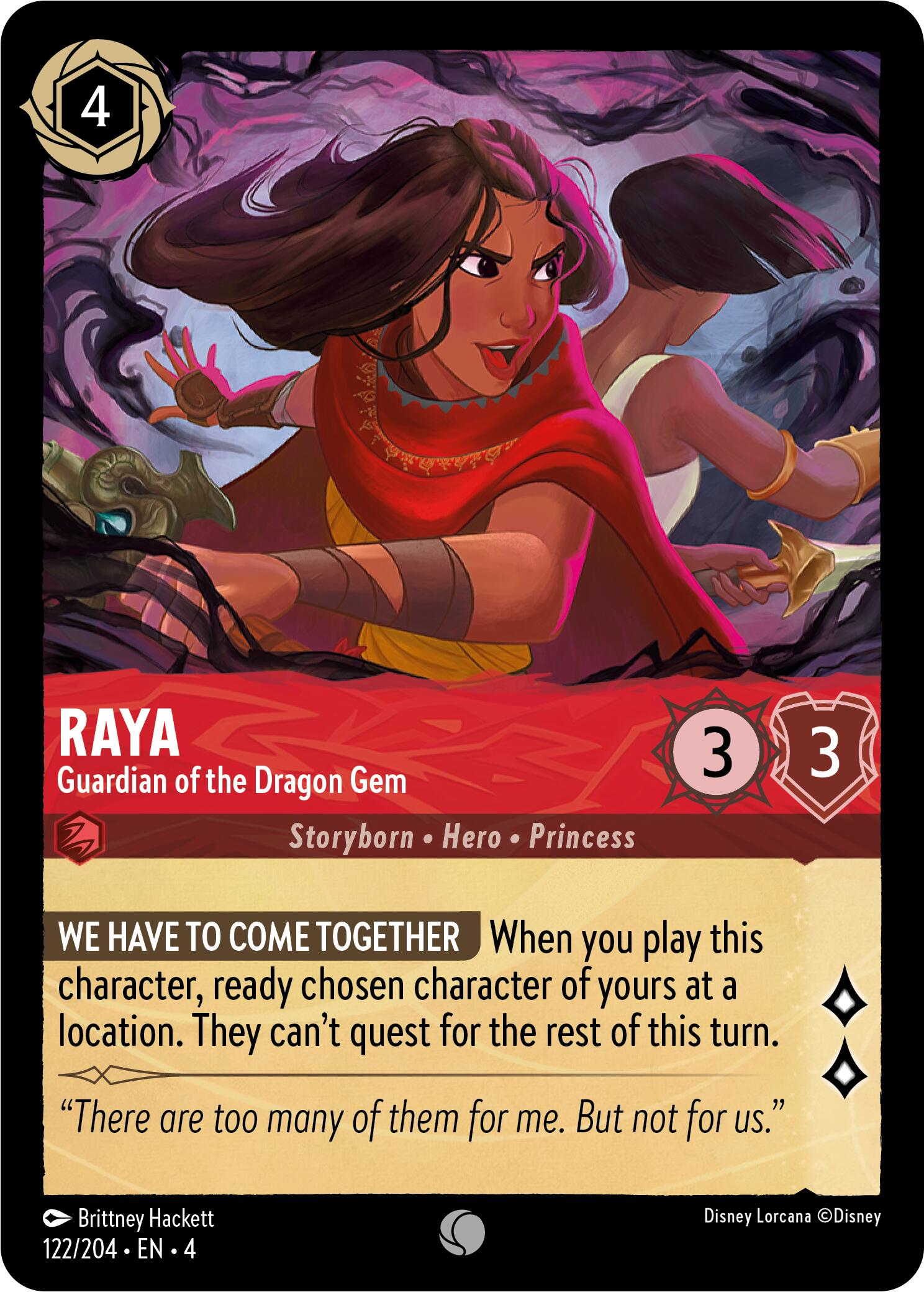 Raya - Guardian of the Dragon Gem (122/204) [Ursula's Return] | Empire Gaming NC