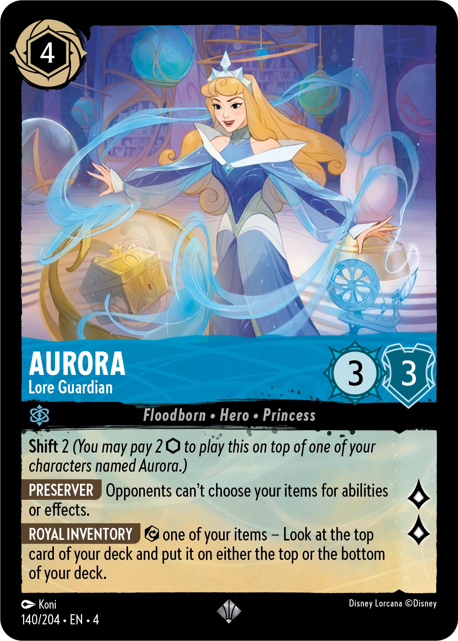 Aurora - Lore Guardian (140/204) [Ursula's Return] | Empire Gaming NC