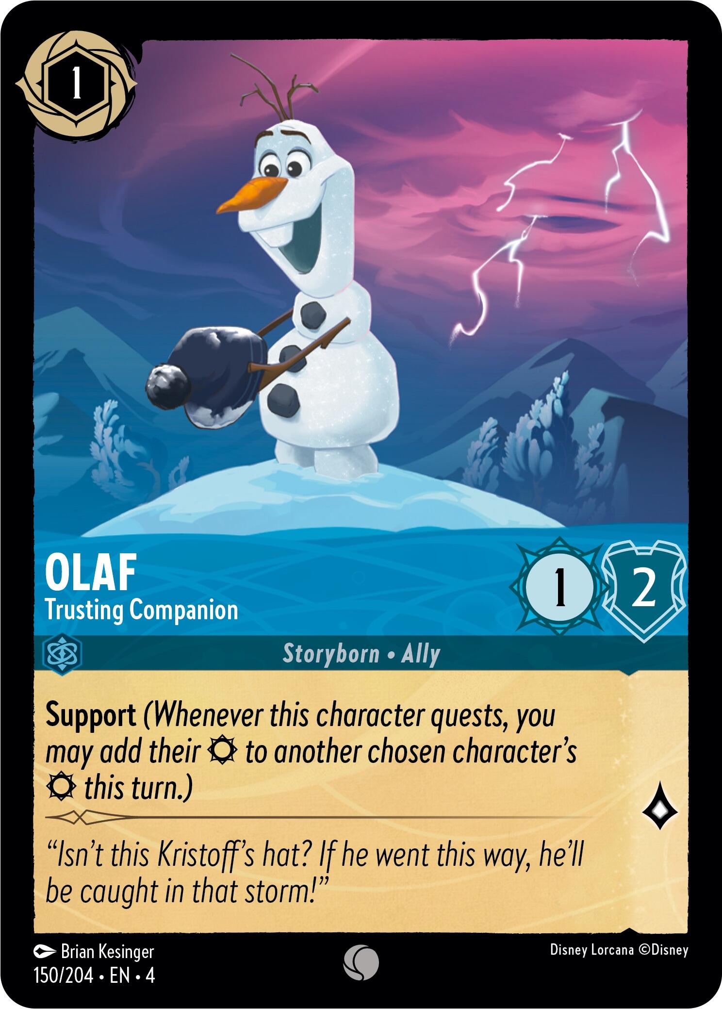 Olaf - Trusting Companion (150/204) [Ursula's Return] | Empire Gaming NC