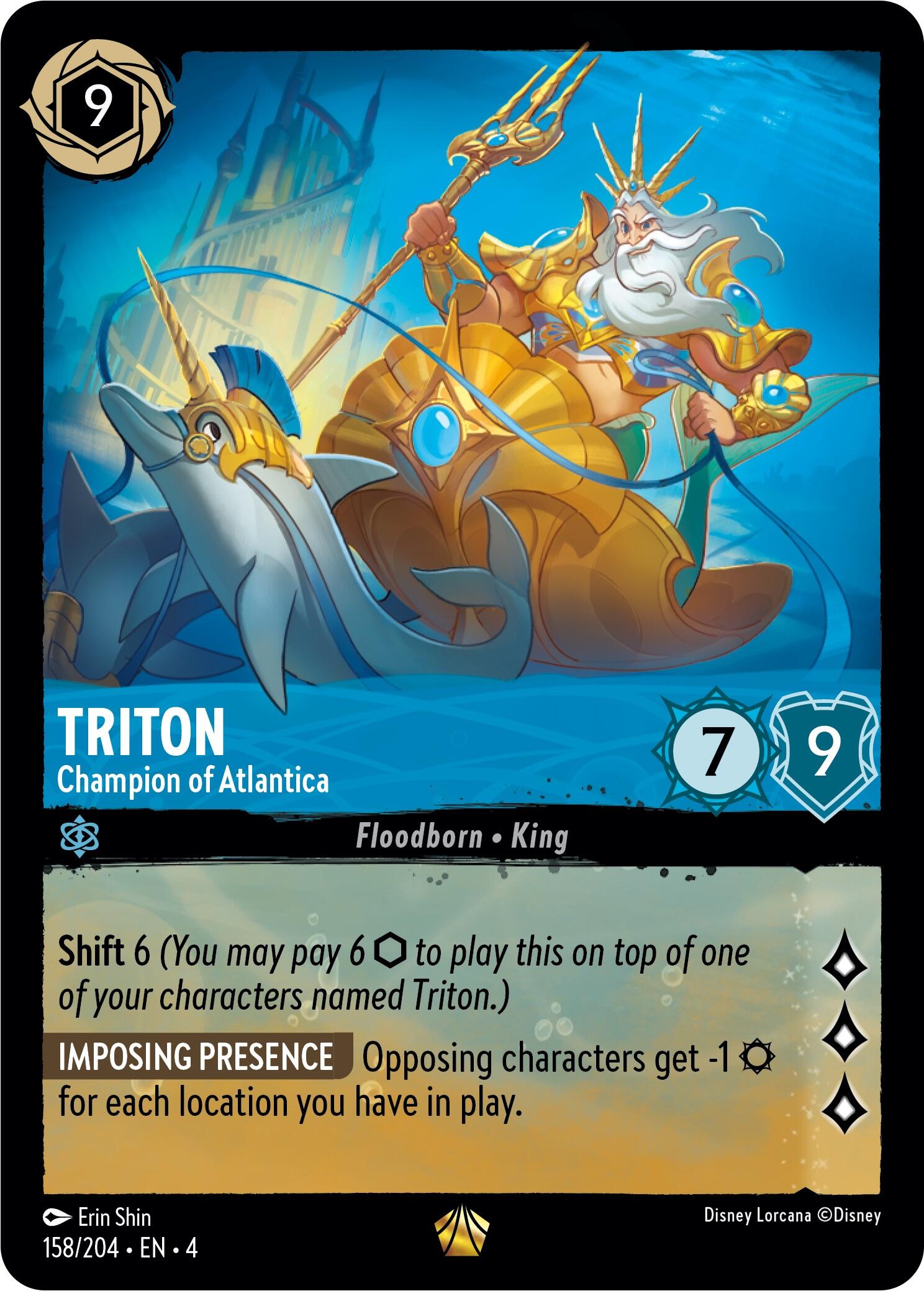 Triton - Champion of Atlantica (158/204) [Ursula's Return] | Empire Gaming NC