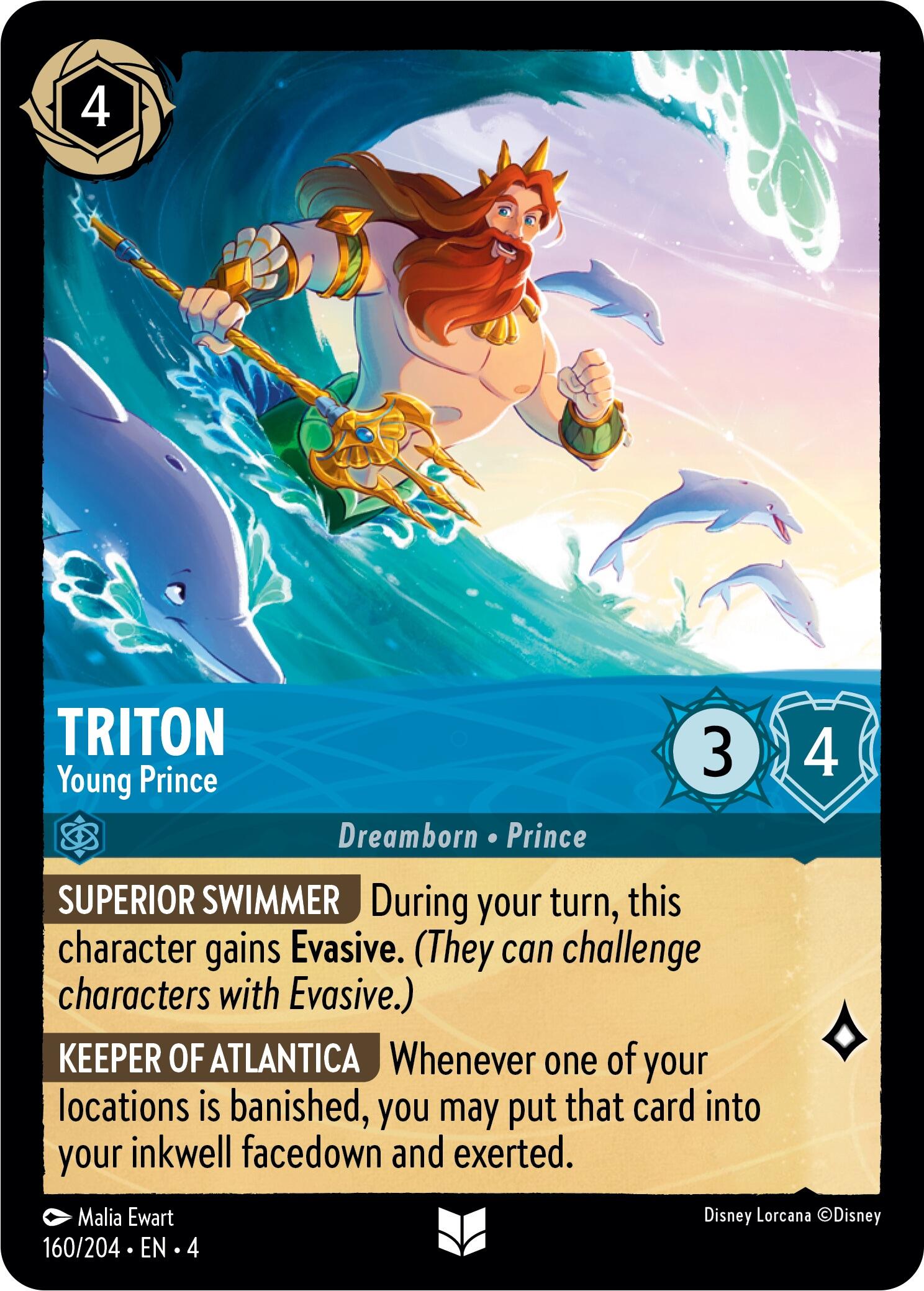 Triton - Young Prince (160/204) [Ursula's Return] | Empire Gaming NC