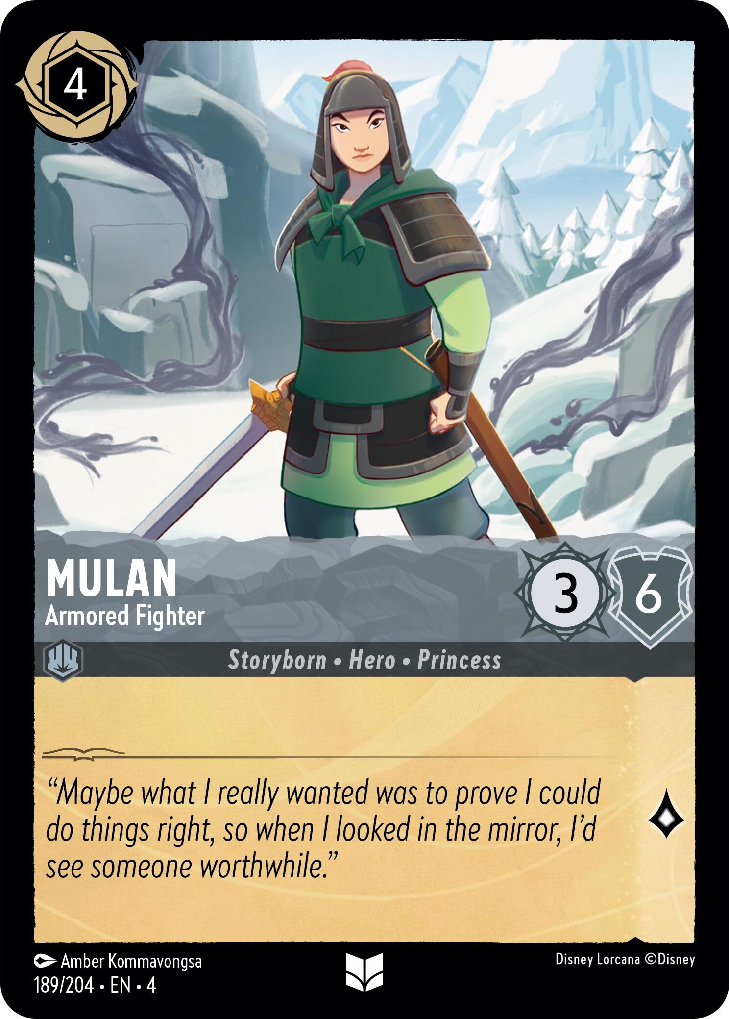 Mulan - Armored Fighter (189/204) [Ursula's Return] | Empire Gaming NC