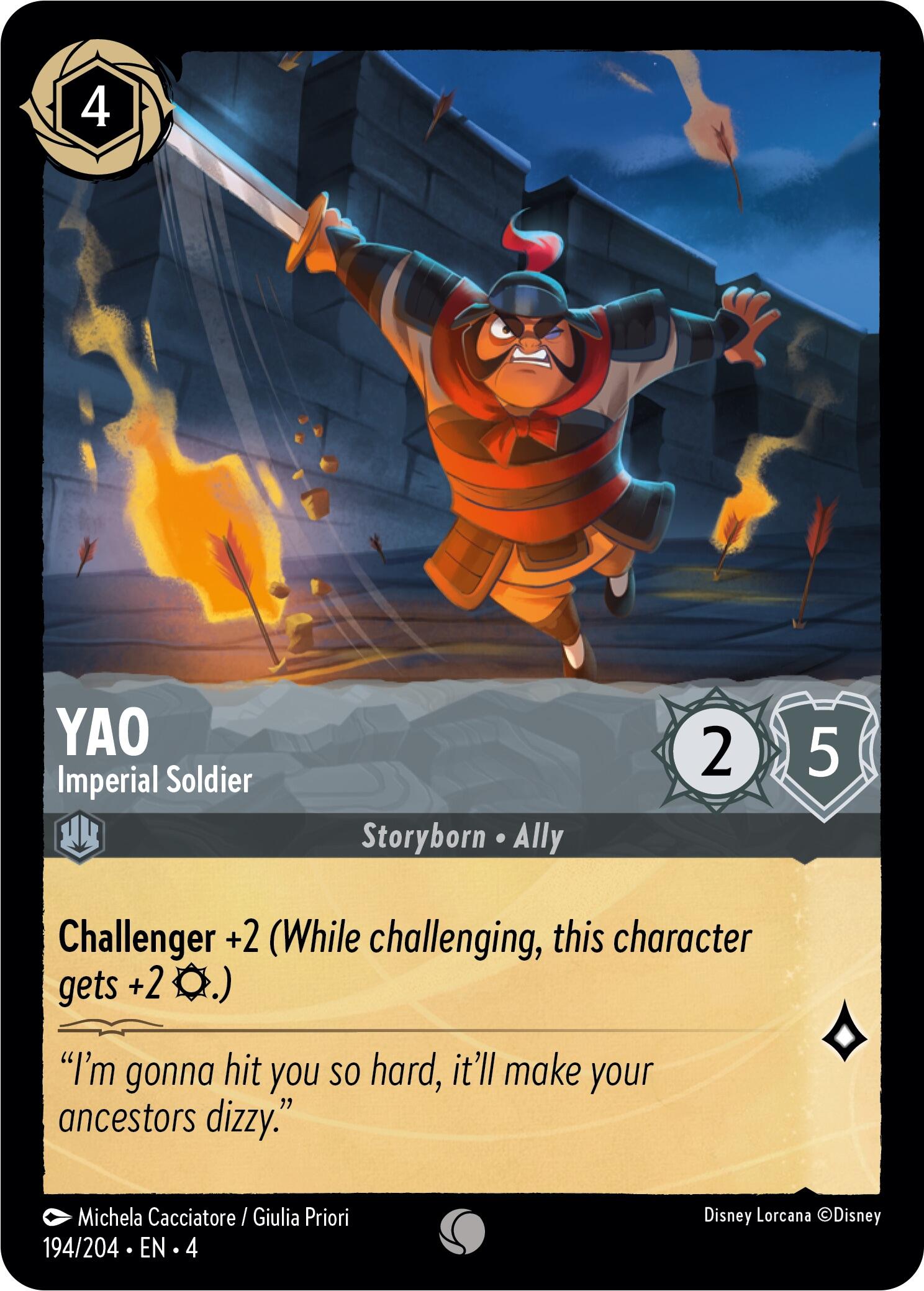 Yao - Imperial Soldier (194/204) [Ursula's Return] | Empire Gaming NC